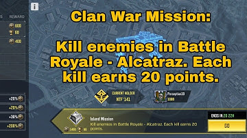 Kill enemies in Battle Royale - Alcatraz | Each kill earns 20 Points COD Mobile | Wisdom Frost