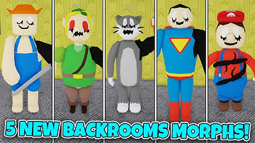 How to get ALL 5 NEW BACKROOM MORPHS in BACKROOMS MORPHS! - Roblox