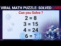 😵 Only 1 Can Solve 😵 Viral Maths Puzzle 😵 #Maths #Puzzle #Quiz #Shorts #mathstricks #Viral #Iqtest