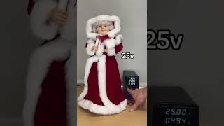 I applied High Voltage to a toy - Mrs Clause Decoration #highvoltage  #toy #voltage #christmas