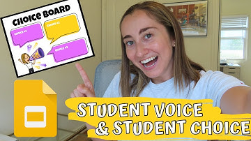 STUDENT CHOICE! How to Make a Choice Board with Google Slides | Distance Learning HACK