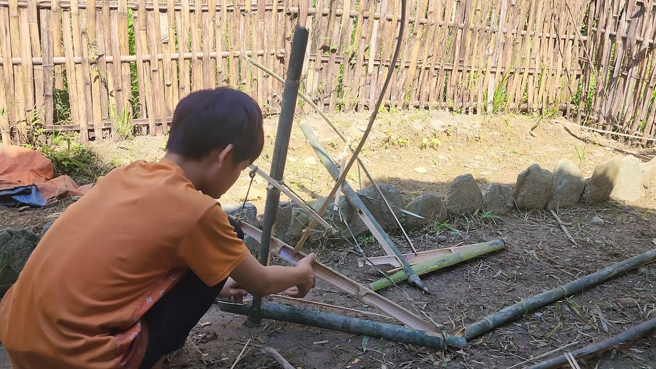 Make a mousetrap, from bamboo, and life, with nature  improved meals
