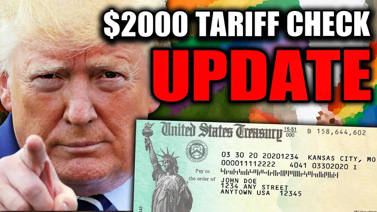 $2000 Tariff Check UPDATE Making Everyone LOSE THEIR MINDS - YouTube