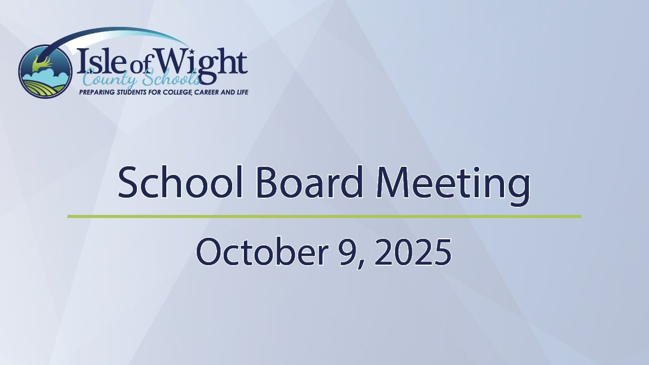 School Board Meeting10/9/2025