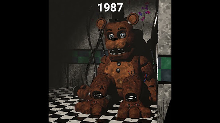 FNAF Withered Freddy over the years