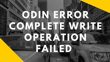 Complete write operation failed