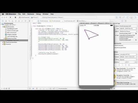 iOS Development with Swift Tutorial - 24 - Drawing Basic Shapes