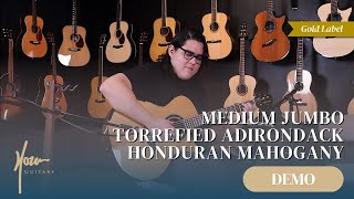 Hozen Guitars | Medium Jumbo | Torrefied Adirondack Honduran Mahogany | Gold Label