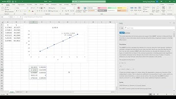 Excel in a Minute - LINEST