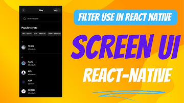 How to use Horizental and Vertical Scroll  in React Native 2024 || Use filter in React Native Screen