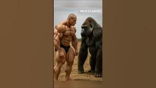 Gorilla Defeats Bodybuilder with One Finger 😱💪🦍