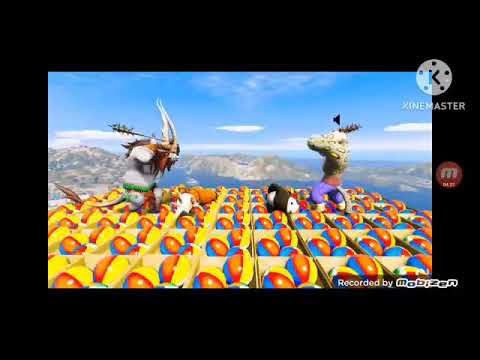 Gta 5 Kung fu Panda VS SpongeBob Angry Birds VS SpongeBob VS Kermit The Frog