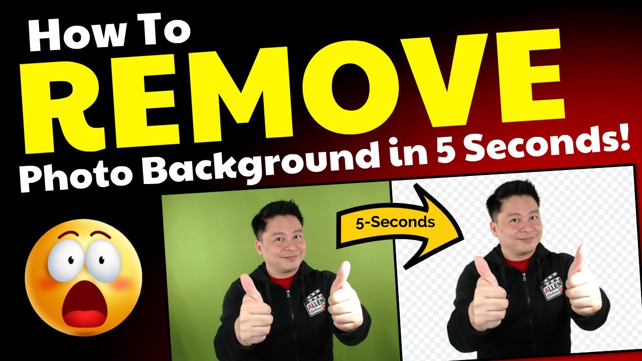 How To REMOVE Photo Background In Five Seconds Tagalog English YouTube