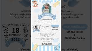 Contoh undangan aqiqah bayi