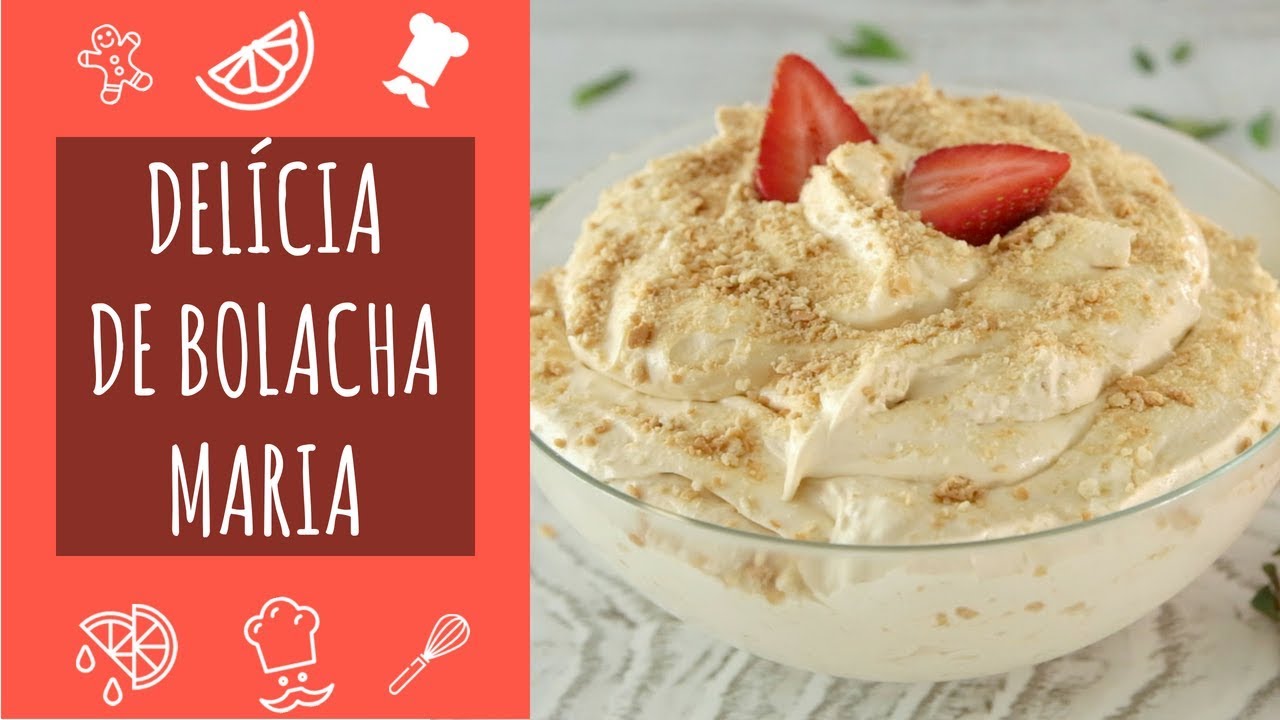 Delícia de Bolacha Maria com leite condensado