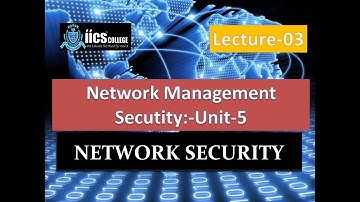 Network Management Security|SNMP protocols||Lecture-03||By Sarvesh Sir||IICS College