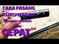 Cara memasang kuku macan keramik