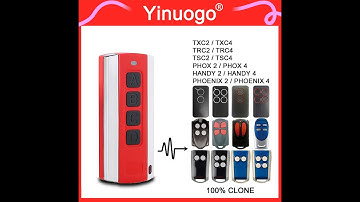 Yinuogo - YNG605 - How to clone For PHOENIX2 PHOENIX4 PHOX2 PHOX4 TXC TRC TSC HANDY remote control ?