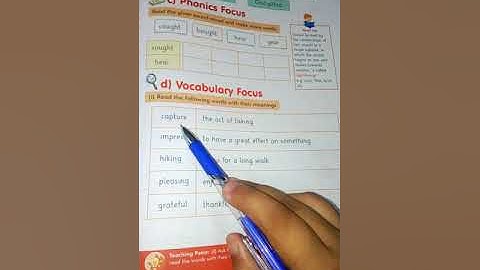 GRADE 3: English: Unit 10 Pg 61 words meanings/The Message School Sialkot Afaq Syllabus Videos