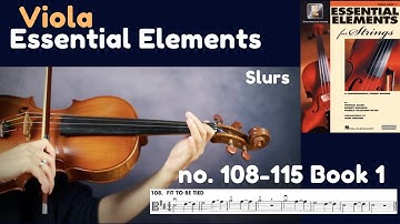 [Essential Elements Viola] Book 1. no. 108-115