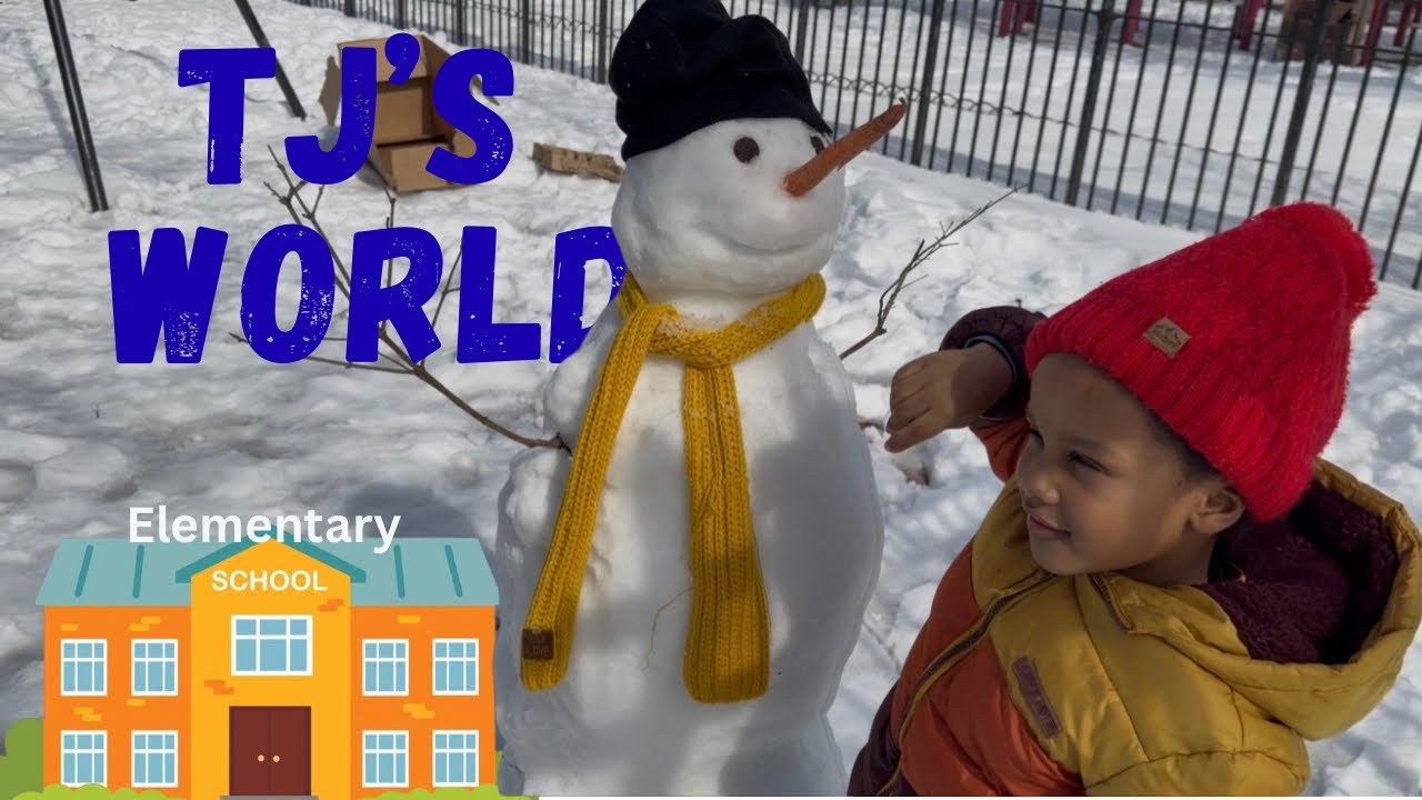 Come with TJ to His New School Tour/Build a Snowman ⛄️ 