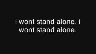 Video thumbnail of "I wont stand alone - Johnny Pacar [[Lyric video]]"