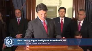 Rick Perry Religious Freedom Does Not Mean Freedom From Religion