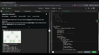 ZigZag Tree Traversal | GFG Solution in C++ | Easy Level Order Traversal Explained