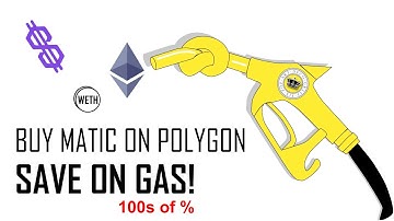 Transak 💰 How to SAVE Ethereum ⛽ Gas Fees buying MATIC / WETH on Polygon