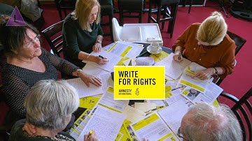 Sfeerimpressie Schrijfmarathon Amnesty International in Roggel