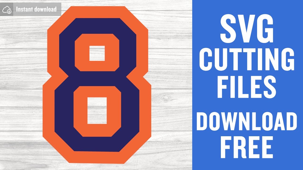 Download Sport Numbers 8 Svg Free Cutting Files For Silhouette Cameo Free Download Youtube