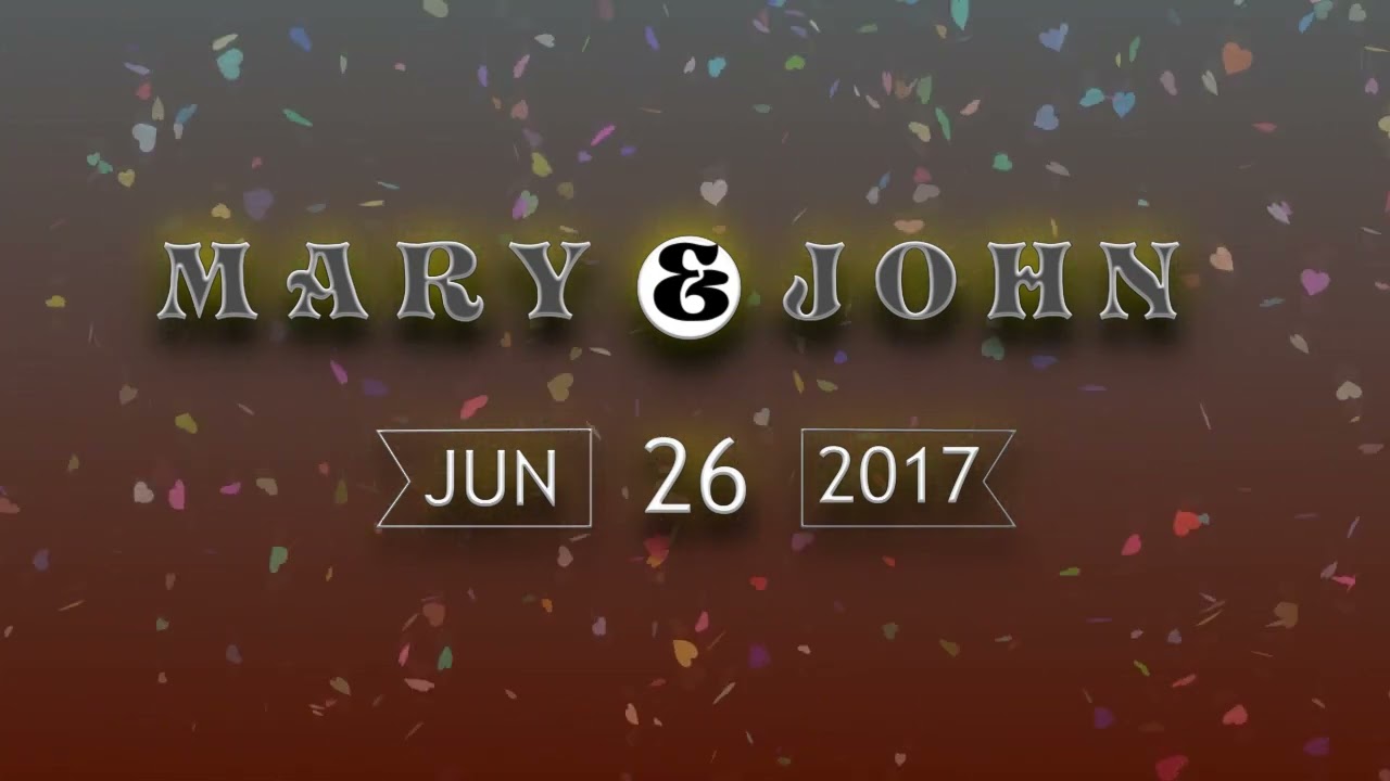 Wedding Confetti YouTube