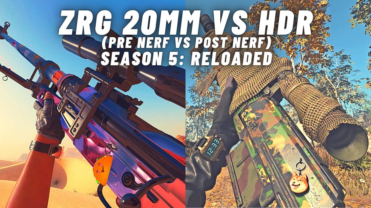 ZRG 20mm vs HDR in Warzone: CW Season 5: Reloaded | Gun vs Gun Montage | Payload Gameplay