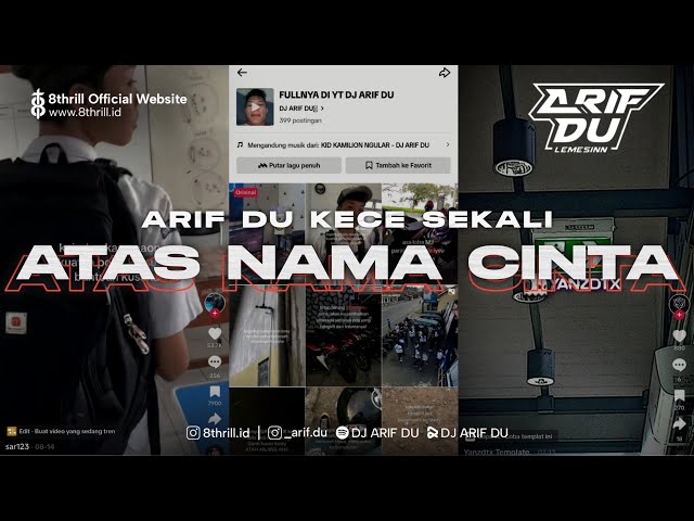 DJ ARIF DU - ATAS NAMA CINTA class=