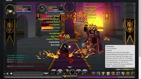 AQW=Solo Random Boss using (Void HighLord)