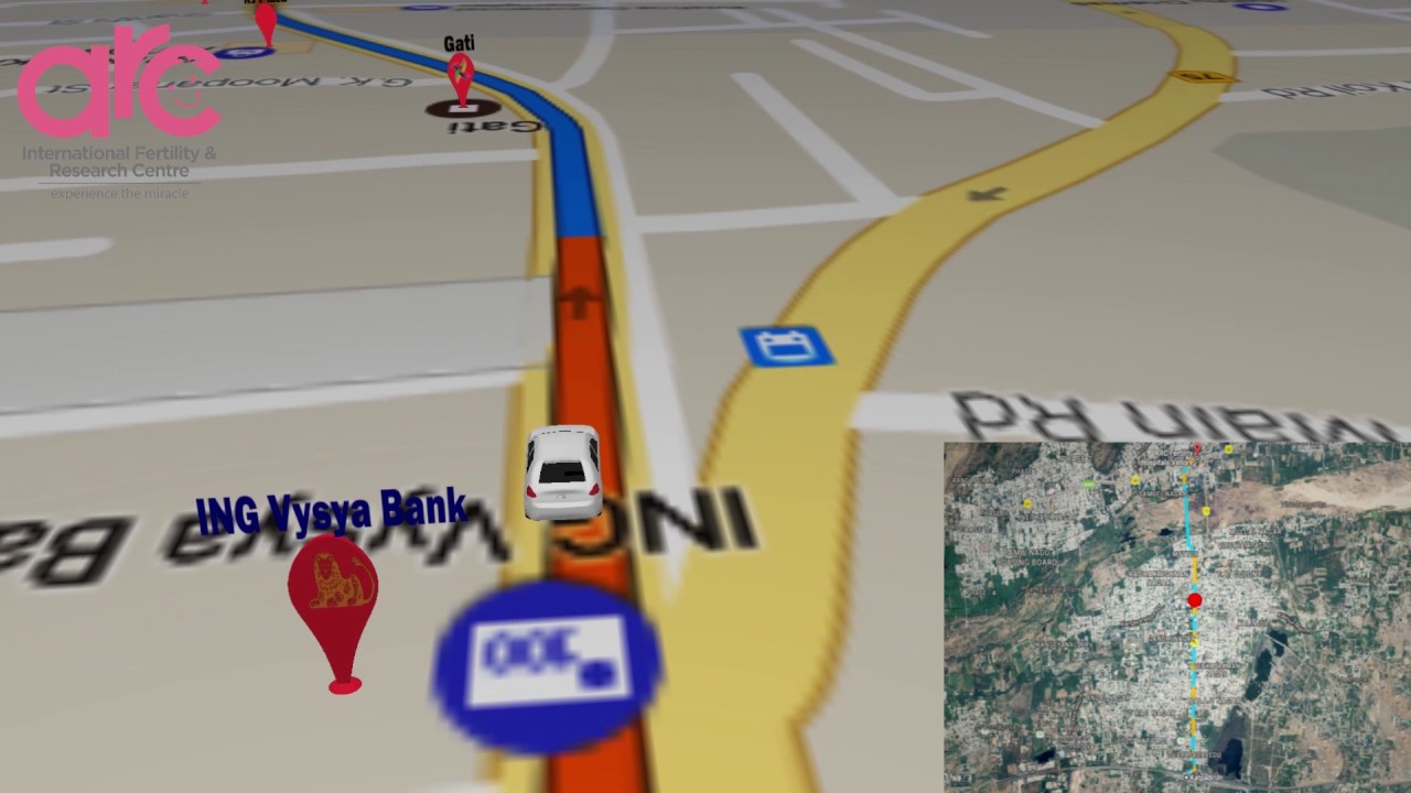 How to reach ARC Fertility Hospitals Vellore from Katpadi Bus Stand