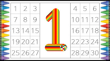 [숫자 놀이] 유아와 아이들을 위한 숫자 1부터 30까지 쓰기 | Write number 1 to 320 | Learn numbers | abcd | a for apple