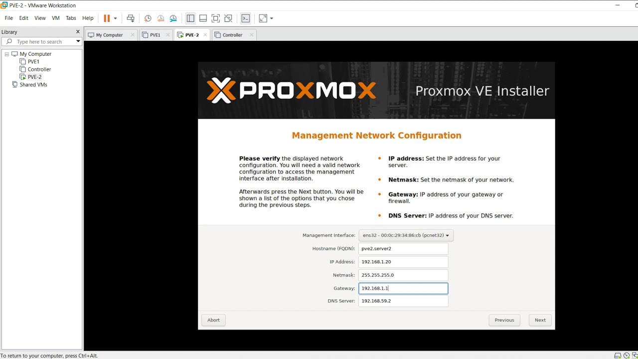 How to Install Proxmox VE 6.0 on VMware Workstation Pro 15.5 - Step by ...