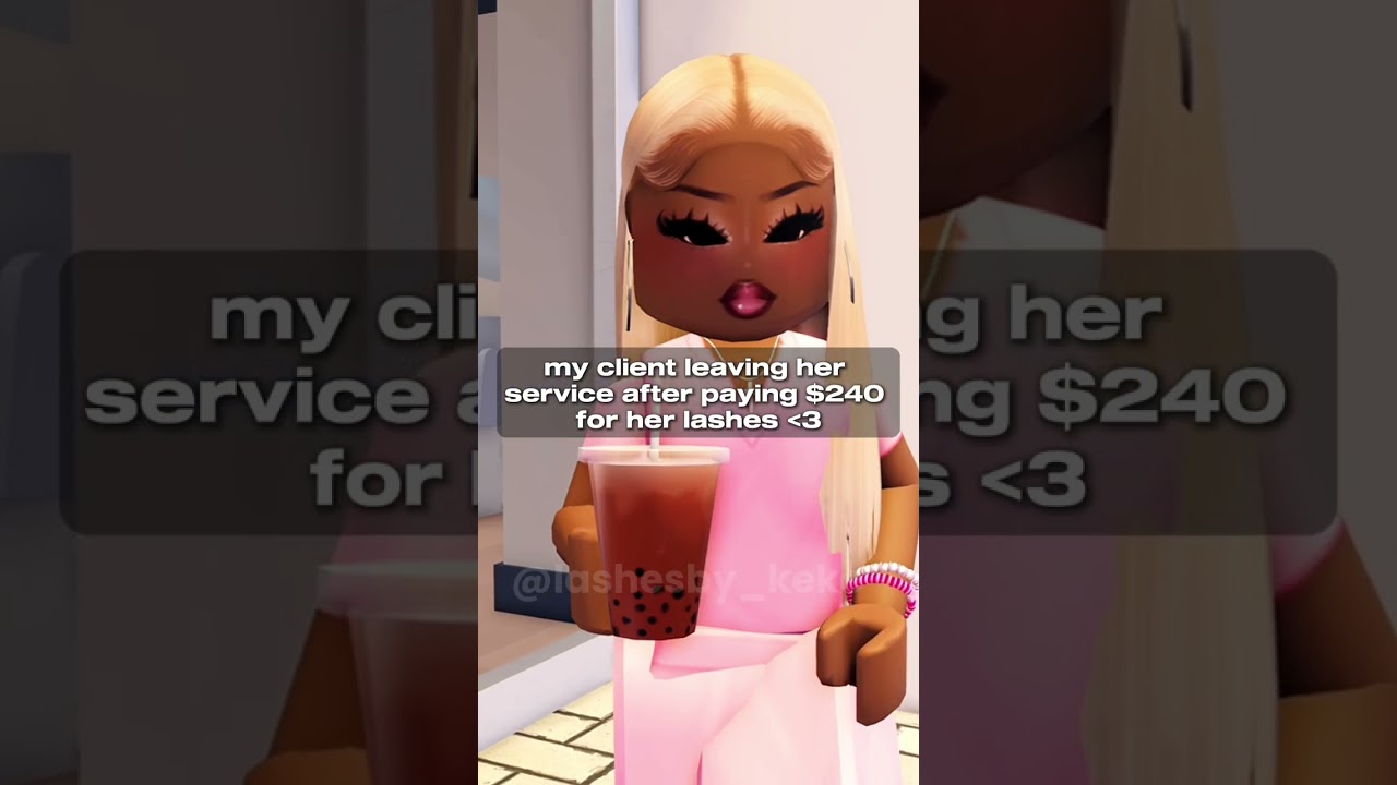 my client leaving her lash appointment… 