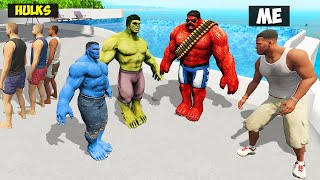 I Stole EVERY HULK'S SUIT From HULK in GTA 5!