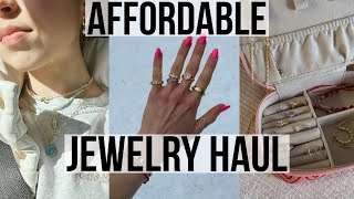 AFFORDABLE JEWELRY HAUL // everyday basics (gold and silver!)