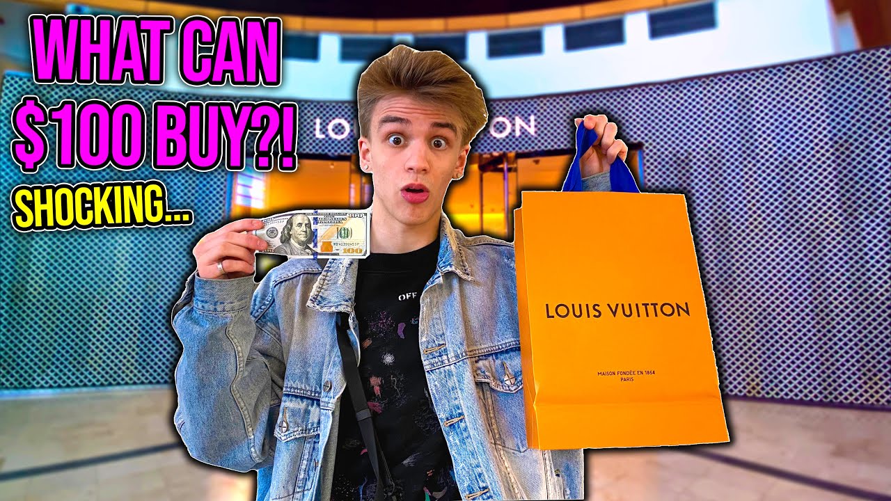 What Can $100 Buy at the Louis Vuitton Store?! (Shocking...) - YouTube