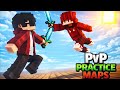 BEST PvP Practice MAPS for Minecraft PE🔥 || MCPE PvP Practice MAPS