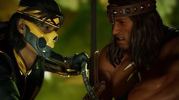 Mortal Kombat 1 - Takeda vs Conan the Barbarian | All Intro/Interaction Dialogues