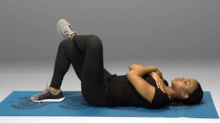 Supine Figure 4 Diagonal Sit Up - HomeCEU