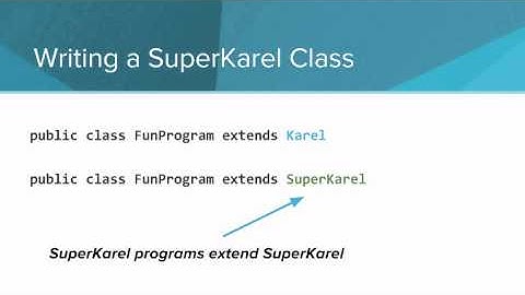 AP Java - SuperKarel