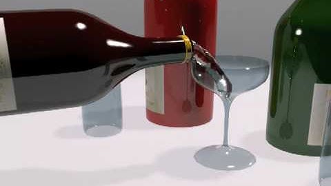 3ds max  & glue 3d pouring test