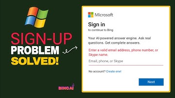 How to create Microsoft bing image creator account sign up.ai image account create free