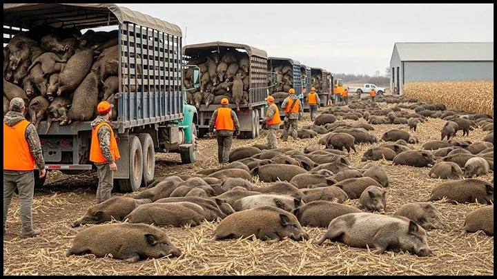 Unbelievable Tactics: How Texas Farmers Trap Millions of Wild Boars – You Won’t Believe This Method