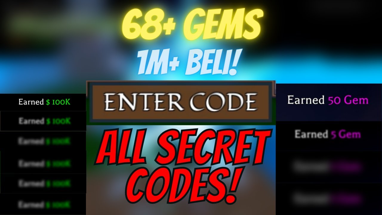 ALL 6 NEW SECRET *UPDATE 4* CODES In KING LEGACY, 600 GEMS